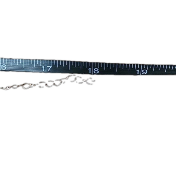 Silver Faux Pearl Beaded Necklace - Picture 4 of 5